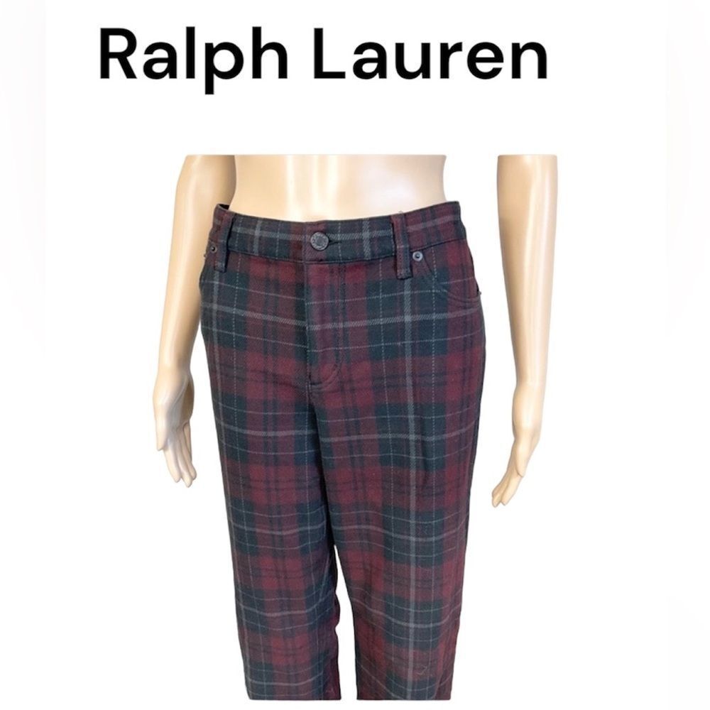 Ralph Lauren Plaid Trousers - Red and Green